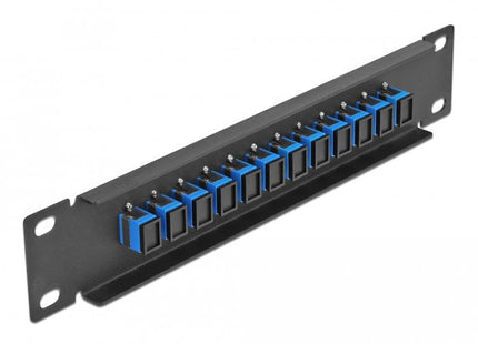 Delock 10" Lwl Patchpanel 12 Port Sc Simplex Negro