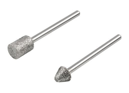 Set 2 Muelas De Diamante Cono Cilíndrico Y Puntiaguda 5989000 Wolfcraft