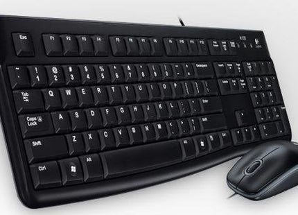 Teclado Portugués + Ratón Logitech Mk120 Usb Qwerty Negro 920-002547