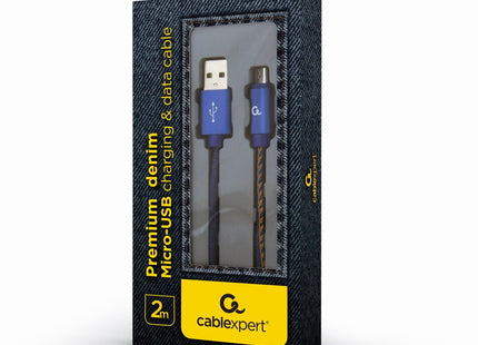 EAN 8716309108171 - Cablexpert CC-USB2J-AMMBM-2M-BL cable USB USB 2.0 USB A Mini-USB B Azul imagen 1