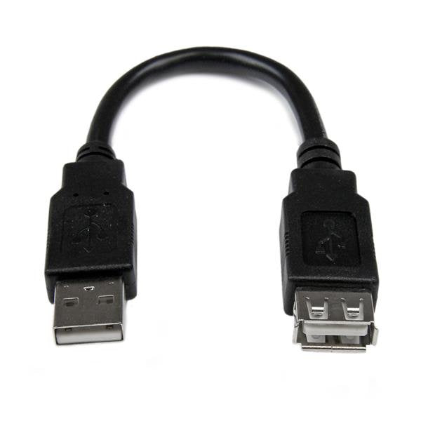 Startech Cable Alargador Usb 2.0 - Macho A Hembra Usb A 0,15m Usbextaa6in