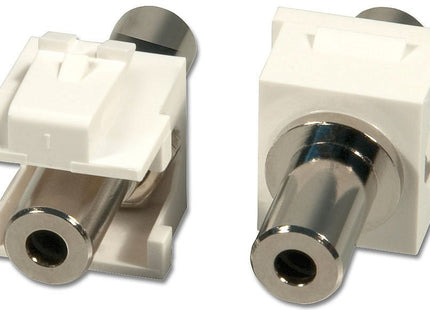 Lindy Keystone 3.5mm F/F Estéreo Para Enchufes De Pared 2 Piezas