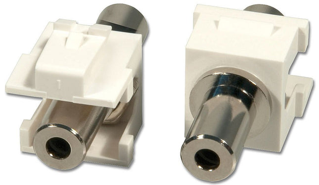 Lindy Keystone 3.5mm F/F Estéreo Para Enchufes De Pared 2 Piezas