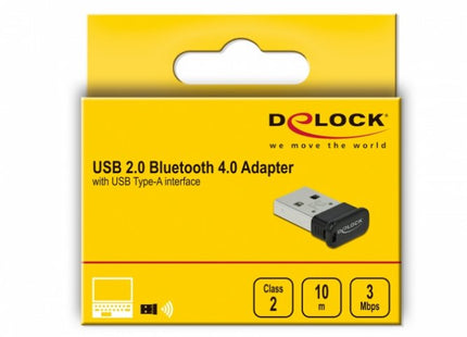 Delock Adaptador Usb 2.0 Bluetooth 4.0 Usb Tipo-A