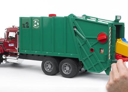 Bruder Mack Camión De Basura (Verde Rojo) 02812