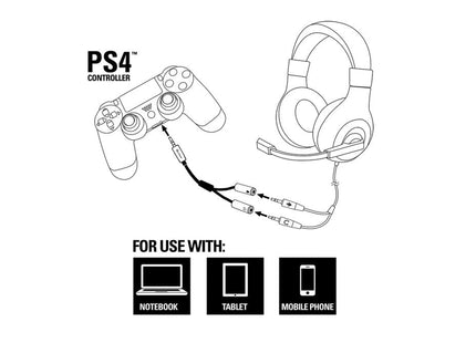 Sharkoon 0.12m, 3.5mm/2x3.5mm Cable De Audio 0,12 M 3,5mm 2 X 3,5mm Negro, Plata