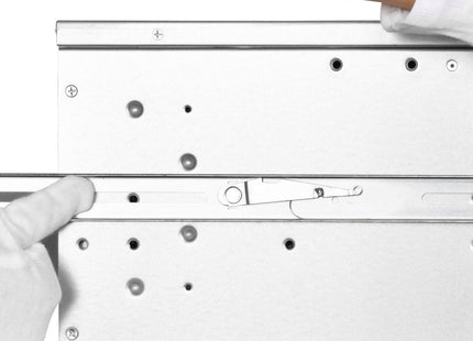 Silverstone Sst-Rms06-22 - Riel De Cremallera, Sin Herramientas, Riel De Deslizamiento Con Rodamiento De Bolas, Para Rm201 Y Rm400