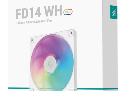 Ventilador De Caja Blanco,  Deepcool Fd14 Argb Wh 140x140x25 140 Mm R-Fd14-Whapn1-G