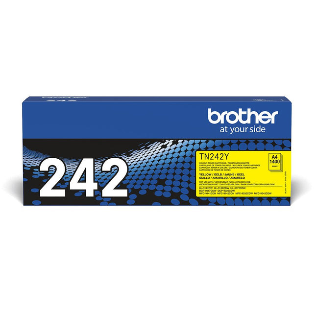 EAN 4977766745635 - Brother TN-242Y cartucho de tóner 1 pieza(s) Original Amarillo imagen 1