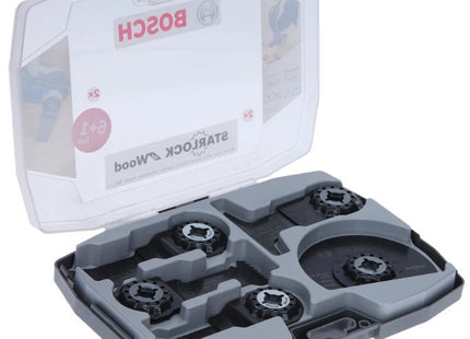 Juego Sierra Hojas Bosch Starlock Juego De Madera 6+1 (7 Piezas, Para Herramientas Multifuncionales) 2608664623