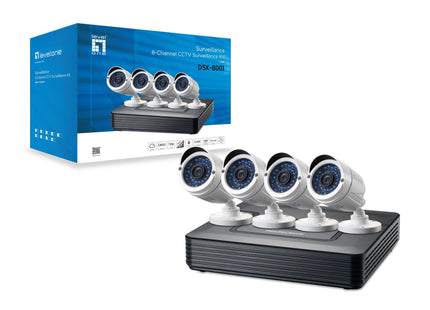 Kit Videovigilancia Level One Cctv 8c 4 Camaras