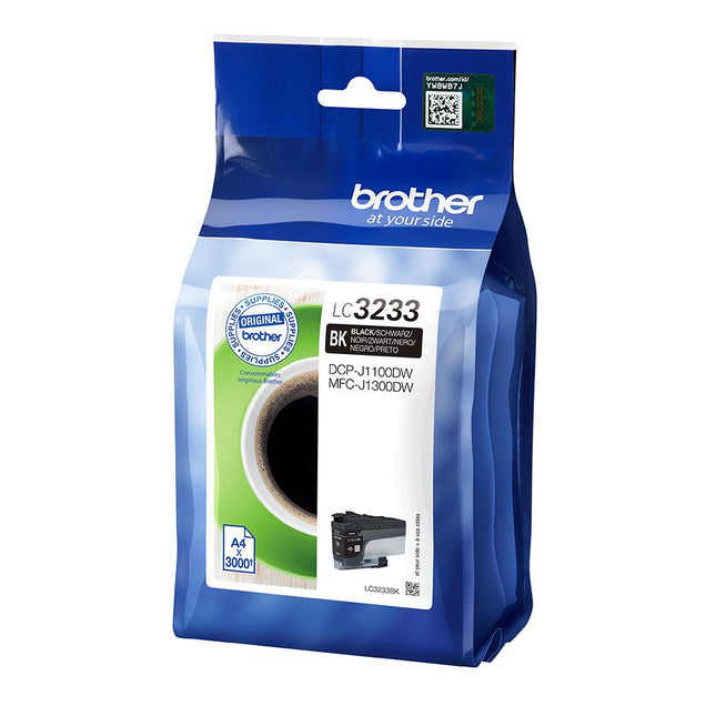 Tinta Brother  Lc3233bk Dcpj1100dw Mfcj1300dw Ori Negra