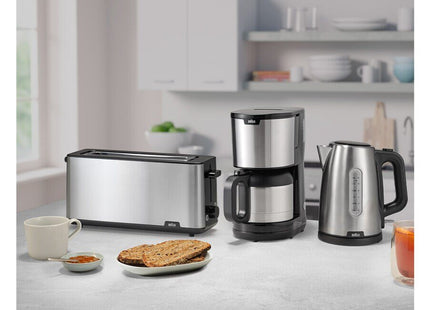 Tostadora Braun Ht1610bk 1 Ranura Larga Acero Inoxidable/Negro