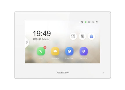 EAN 6941264043355 - Hikvision DS-KH6320-WTE1-W(Europe BV) sistema de intercomunicación de video 17,8 cm (7") Blanco imagen 1