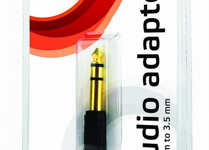 Gembird A-6.35m-3.5f Adaptador De Audio Jack 6,35 Mm A 3,5 Mm, Negro
