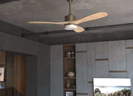 Ventilador De Techo Cecotec Energysilence Aero 5290 Golden Pro 35w 3 Aspas 132cm 5 Velocidades