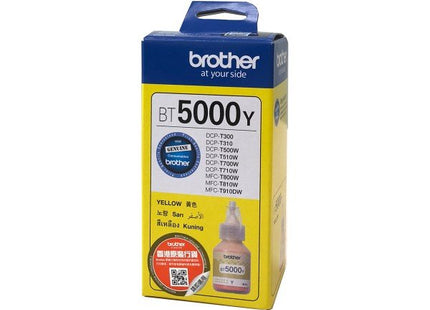 Tinta Original Brother Bt5000y Amarilla | 5000pgs | Dcpt300/Dcpt500w/Dcpt700w/Mfct800w