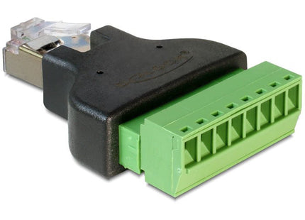 Delock Adaptador Rj45 Macho > Terminalblock 8 Pin 2-Teilig
