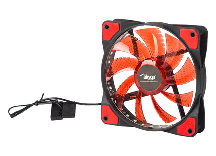 Ventilador Akyga System Aw-12e-Br 120mm 33 Led Rojo Molex