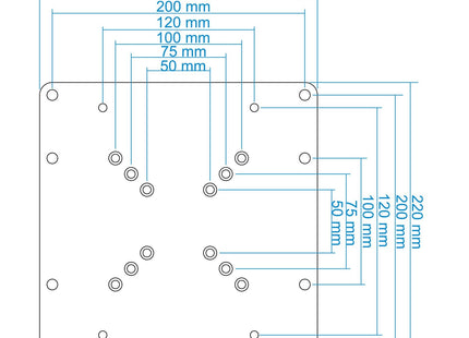 Tooq Adaptador Vesa 200x200 Para Tv De 23"-42" - Peso Max 30kg - Negro