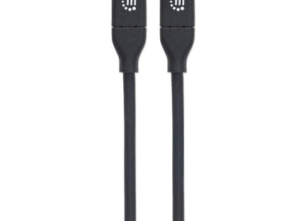 Manhattan Cable Usb-C Usb 2.0, Tipo C Macho A Tipo C Macho, 480 Mbps, 5 A, 2 M (6 Ft.). Negro