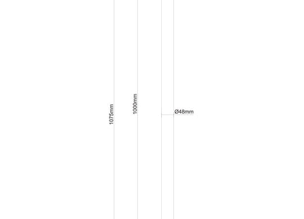 Newstar Barra De Extensión 100 Cm Pole For Fpma-C340black