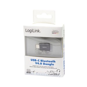 Logilink - Adaptador Bluetooth V4.0 Usb-C  Dongle, Negro Bt0048