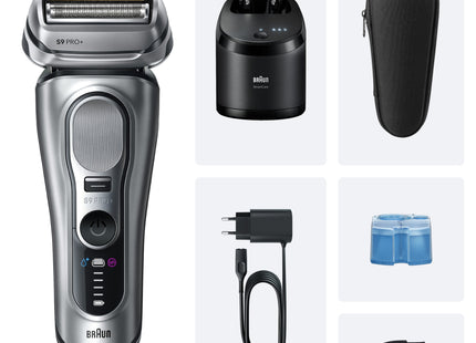 Afeitadora Braun Series 9 Pro+ 9667cc  Máquina De Afeitar De Láminas Recortadora Plata