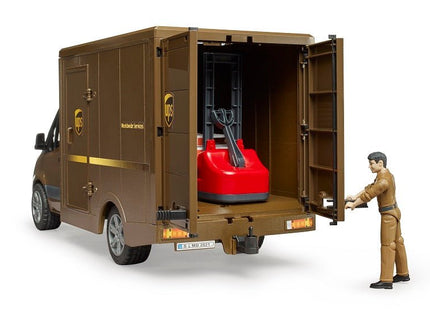 Camion Ups Bruder Mb Sprinter Con Conductor Y Accesorios, 02678