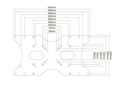 Newstar Vesa Conversion Plate (Fpma-Vesa400)  Vesa 75/100 - 200x100, 200x200, 400x200