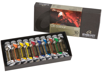 Talens Rembrandt Set Básico De Pinturas Al Óleo Con 10 Tubos De 15ml Colores Surtidos
