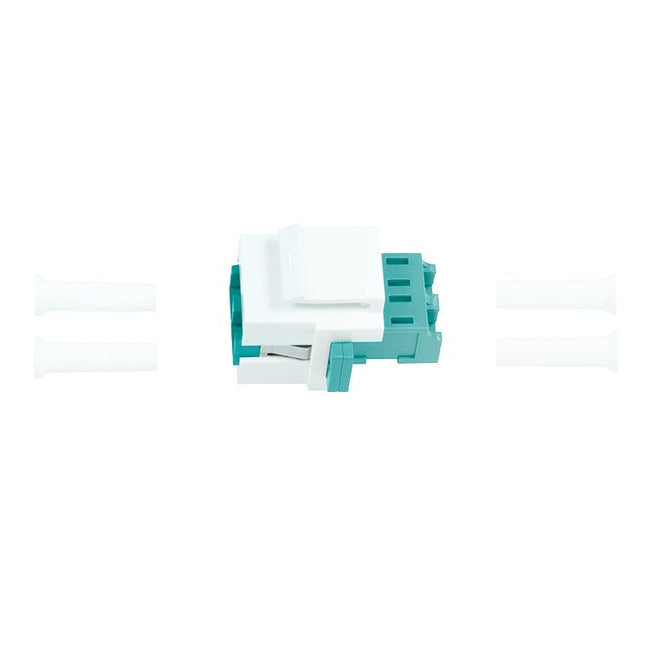 Logilink 2xlc Lc Lc Turquesa, Color Blanco - Adaptador Para Cable (Lc, Lc, Hembra/Hembra