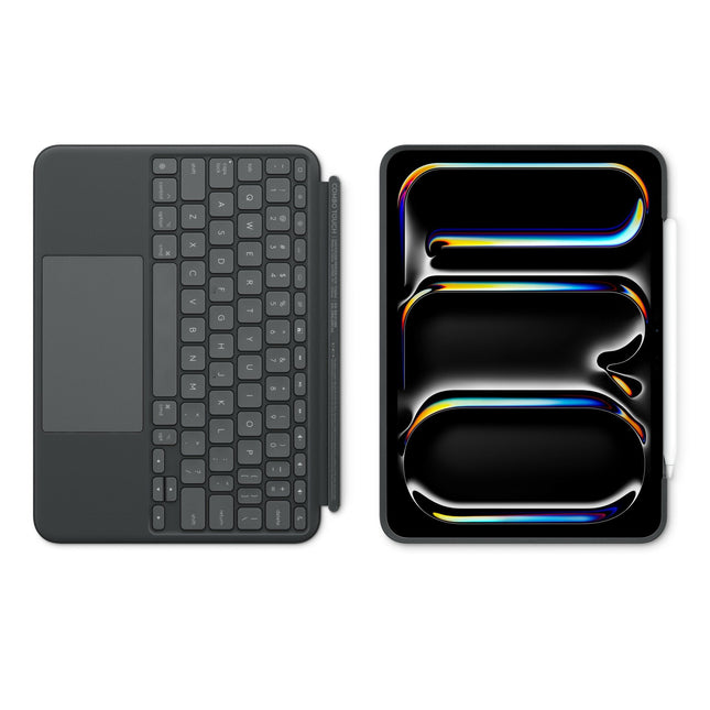 Logitech Combo Touch Caja De Teclado Y Folio Con Panel Táctil Retroiluminación Apple Smart Connector Azerty Francés Grafito Para Apple 13-Inch Ipad Pro (M4)