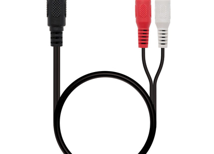 EAN 8433281005051 - Nanocable 10.24.1301 cable de audio 1,5 m 2 x RCA 3,5mm Negro imagen 1