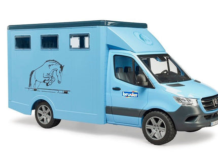 Bruder Camion Mercedes Benz Sprinter Para Transporte Equino. Incluye 1 Caballo. 43x17x22 Cm