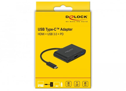 EAN 4043619640911 - DeLOCK 64091 base para portátil y replicador de puertos USB 3.2 Gen 1 (3.1 Gen 1) Type-C Negro imagen 2