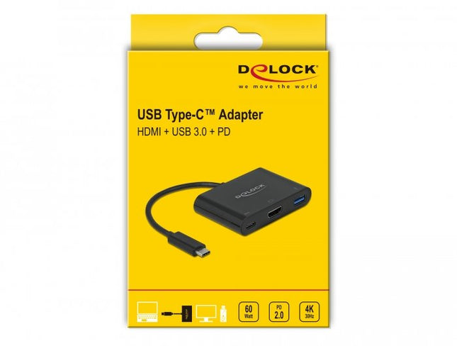 EAN 4043619640911 - DeLOCK 64091 base para portátil y replicador de puertos USB 3.2 Gen 1 (3.1 Gen 1) Type-C Negro imagen 2