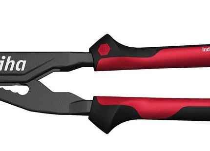 Wiha Alicates Para Tubos/Bombas De Agua Industriales, Con Pulsador Negro/Rojo 32352