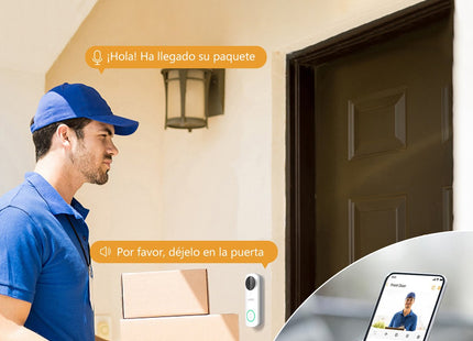 Videoportero Imou Db61i 5 Mp 2560 X 1920 Px Ip65 Wifi Visión Nocturna Pared Blanco