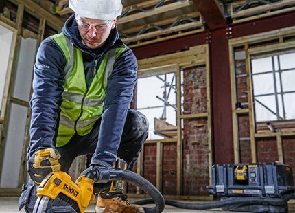 Funda Protectora Para Amoladora Angular Dewalt 125mm Amarilla/Negra, Para Extracción De Polvo Dwe46225-Xj