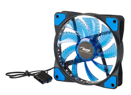 Ventilador Akyga System Aw-12e-Bl 120mm 33 Led Azul Molex