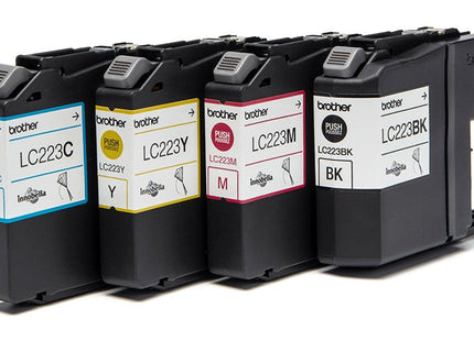 Pack Cartuchos Tinta Brother Lc223valbp Negro Cian Magenta Amarillo 550 Paginas