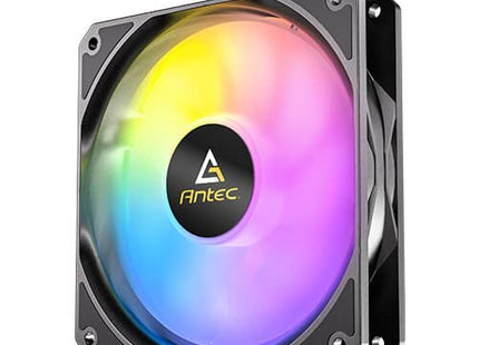 Kit 3 Ventiladores Pc  Auxiliar P12 A-Rgb Negro Antec Pack De 3/ Argb Pwm 120mm/ Anti-Vibration