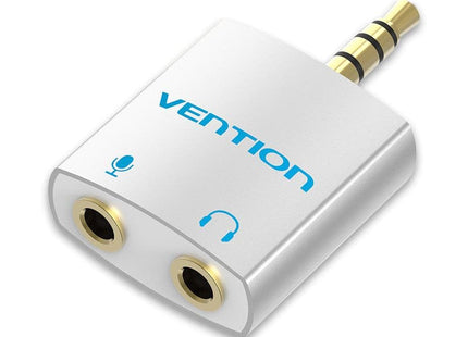 Adaptador Audio Vention Bdbw0 Jack 3.5 Macho 2x Jack 3.5 Hembra Blanco