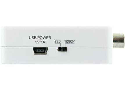 Schwaiger Hdmrca01 513 Conversor De Vídeo Con Escalador 1920 X 1080 Pixeles Av A Hdmi