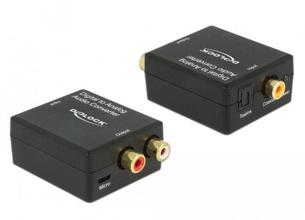 EAN 4043619634774 - DeLOCK 63477 convertidor de audio Negro imagen 1