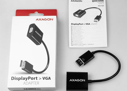 EAN 8595247904386 - Axagon RVD-VGN adaptador de cable de vídeo 0,15 m DisplayPort VGA (D-Sub) Negro imagen 7