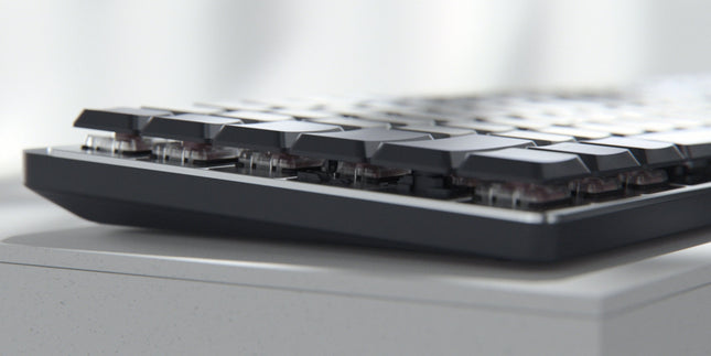 Logitech Mx Mini Mechanical For Mac Teclado Bluetooth Qwerty Internacional De Ee.Uu. Grafito, Gris