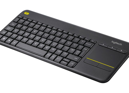 Teclado Inglés Logitech K400 Plus Tv Rf Inalámbrico Qwerty Negro