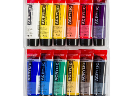 Talens Amsterdam Standard Series Set Acrílicos Selección General Tubo 20ml Estuche 12 Ud